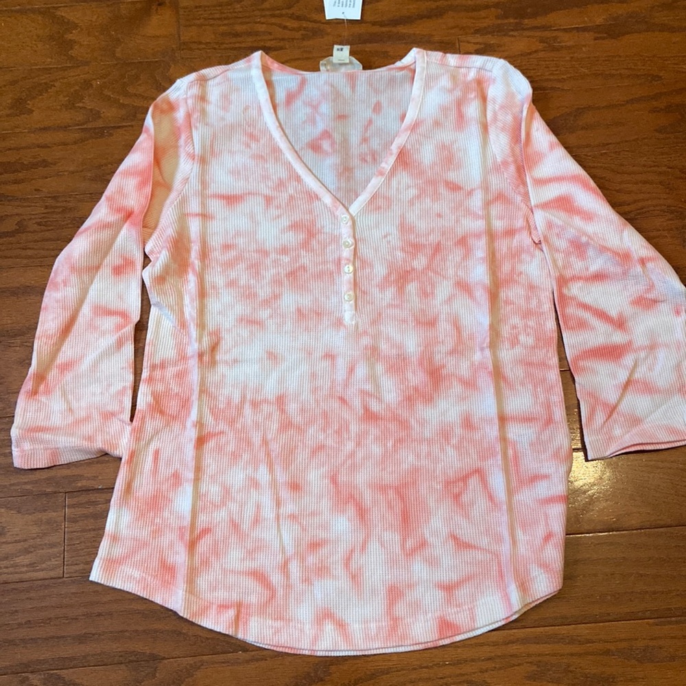 NEW! Style & Co Petite Tie-Dyed Top